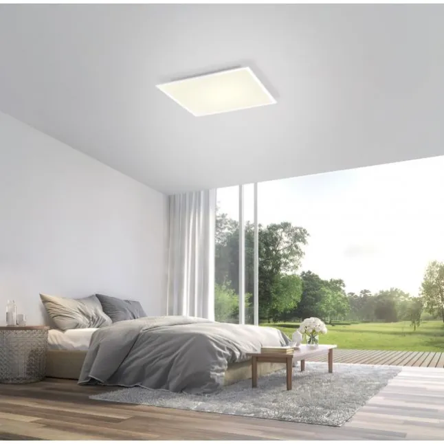 Paul Neuhaus, Q-FLAG, LED-Panel, 62x62cm, CCT, flach, dimmbar, Smart Home