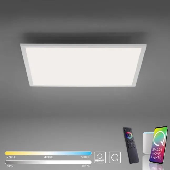 Paul Neuhaus, Q-FLAG, LED-Panel, 62x62cm, CCT, flach, dimmbar, Smart Home