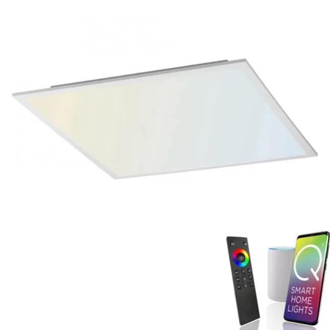 Paul Neuhaus, Q-FLAG, LED-Panel, 62x62cm, CCT, flach, dimmbar, Smart Home