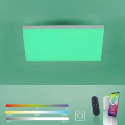 Paul Neuhaus, Q-FRAMELESS, LED-Panel, 45x45cm, weiß, rahmenlos, Smart Home