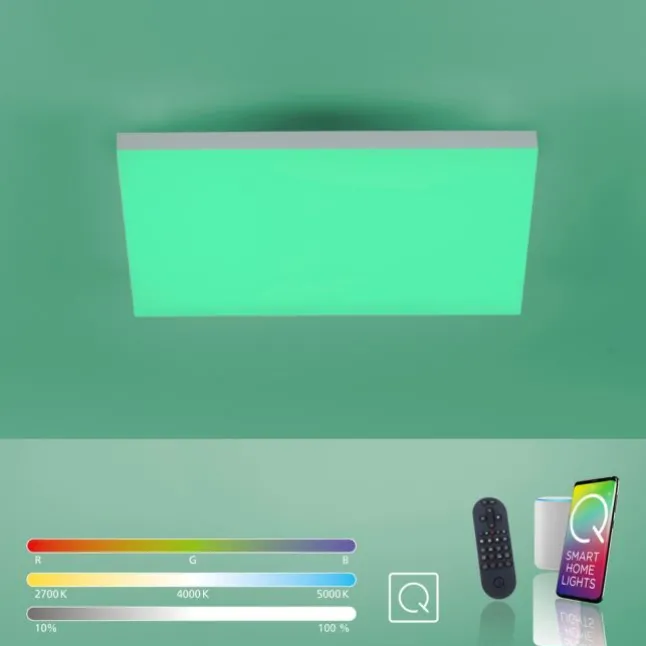 Paul Neuhaus, Q-FRAMELESS, LED-Panel, 45x45cm, weiß, rahmenlos, Smart Home