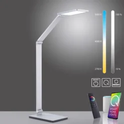 Paul Neuhaus, Q-HANNES, LED-Tischleuchte, Aluminium-Design, Smart Home