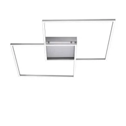 Paul Neuhaus, Q-INIGO, LED-Deckenleuchte, CCT, silber, dimmbar, Smart Home