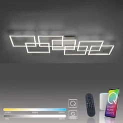 Paul Neuhaus, Q-INIGO, LED-Deckenleuchte, stahl, Smart Home