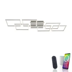 Paul Neuhaus, Q-INIGO, LED-Deckenleuchte, stahl, Smart Home