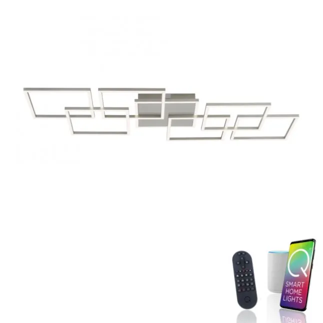 Paul Neuhaus, Q-INIGO, LED-Deckenleuchte, stahl, Smart Home