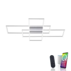 Paul Neuhaus, Q-INIGO, 100x75cm, LED-Deckenleuchte, dimmbar, Smart Home
