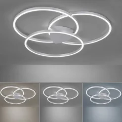 Paul Neuhaus, Q-KATE, LED-Deckenleuchte, 3 Leuchtringe, Smart Home