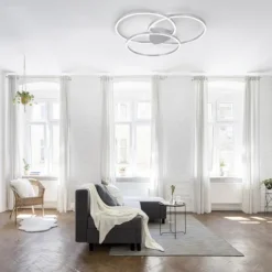 Paul Neuhaus, Q-KATE, LED-Deckenleuchte, 3 Leuchtringe, Smart Home