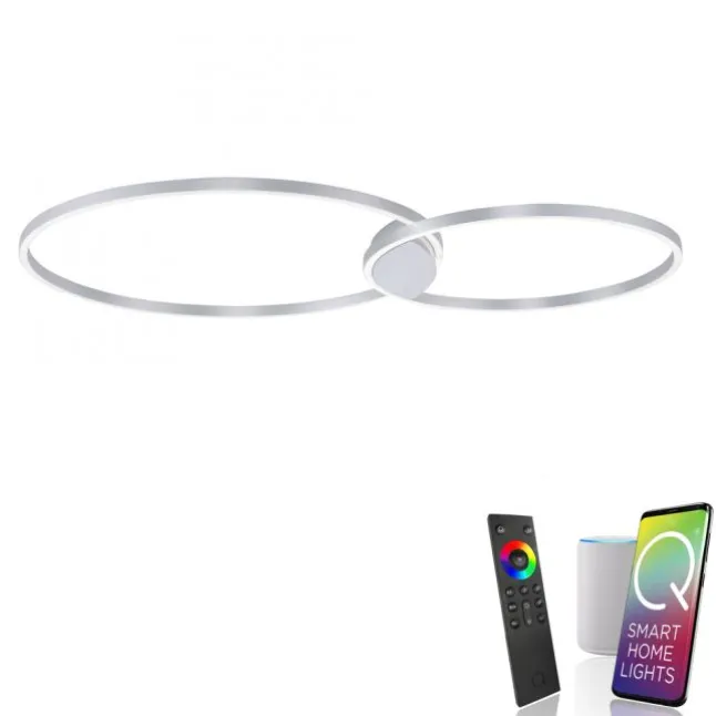 Paul Neuhaus, Q-KATE, LED-Deckenleuchte, CCT, modern, dimmbar, Smart Home