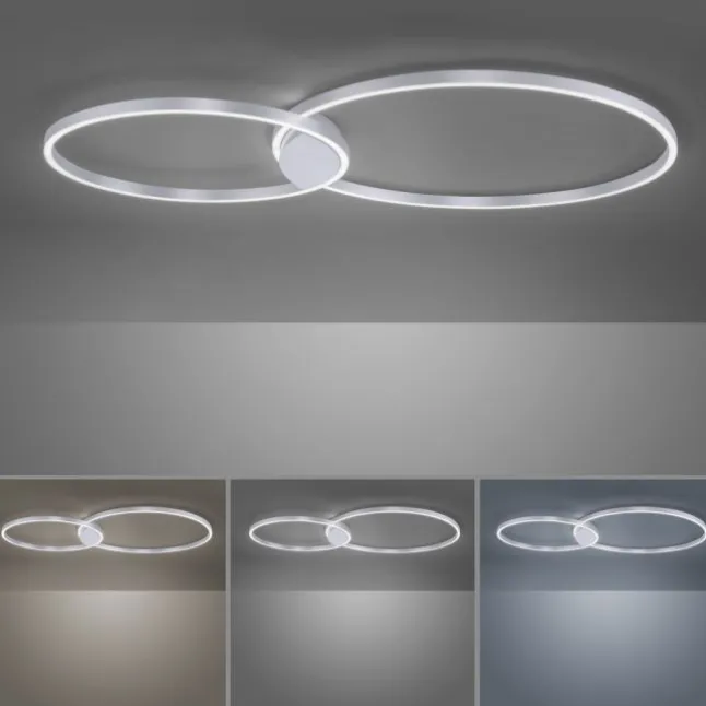 Paul Neuhaus, Q-KATE, LED-Deckenleuchte, CCT, modern, dimmbar, Smart Home