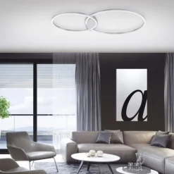 Paul Neuhaus, Q-KATE, LED-Deckenleuchte, CCT, modern, dimmbar, Smart Home
