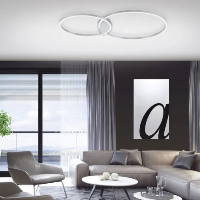 Paul Neuhaus, Q-KATE, LED-Deckenleuchte, CCT, modern, dimmbar, Smart Home
