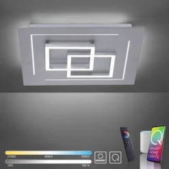 Paul Neuhaus, Q-LINEA, LED-Deckenleuchte, 40x40cm, dimmbar, CCT, Smart Home