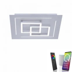 Paul Neuhaus, Q-LINEA, LED-Deckenleuchte, 40x40cm, dimmbar, CCT, Smart Home