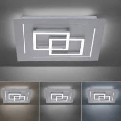 Paul Neuhaus, Q-LINEA, LED-Deckenleuchte, 40x40cm, dimmbar, CCT, Smart Home