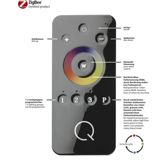 Paul Neuhaus, Q-LINO, Wegleuchte, RGB+W, dimmbar, IP44 (Auslauf)