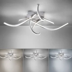 Paul Neuhaus, Q-MALINA, LED-Deckenleuchte, stahl, dimmbar, modern, Smart Home