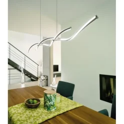Paul Neuhaus, Q-MALINA, LED-Pendelleuchte, Wellen Design, modern, Smart Home