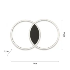 Paul Neuhaus Q MARKO LED Deckenleuchte Smart Home rund schwarz dimmbar RGB