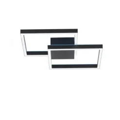 Paul Neuhaus Q MARKO LED Deckenleuchte Smart Home eckig schwarz dimmbar RGB