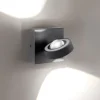 Paul Neuhaus, Q-MIA, LED-Wandleuchte, anthrazit, drehbar, modern, Smart Home
