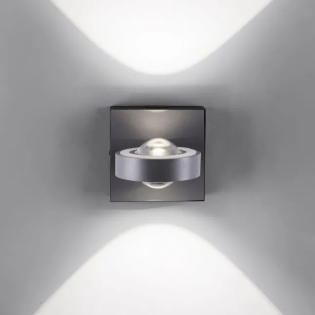 Paul Neuhaus, Q-MIA, LED-Wandleuchte, anthrazit, drehbar, modern, Smart Home
