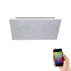Paul Neuhaus, Q-NIGHTSKY, LED-Deckenleuchte, 60x60 cm, Smart Home