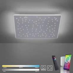 Paul Neuhaus, Q-NIGHTSKY, LED-Deckenleuchte, 60x60 cm, Smart Home