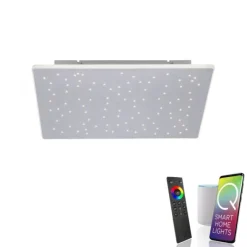 Paul Neuhaus, Q-NIGHTSKY, LED-Deckenleuchte, 60x60 cm, Smart Home