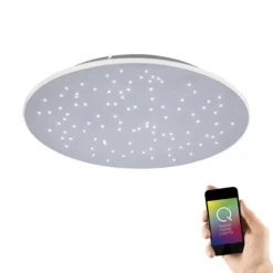 Paul Neuhaus, Q-NIGHTSKY, LED-Deckenleuchte, Ø 48,5 cm, Sternenhimmel, Smart Home