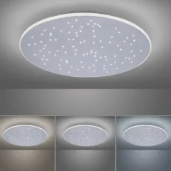 Paul Neuhaus, Q-NIGHTSKY, LED-Deckenleuchte, Ø 48,5 cm, Sternenhimmel, Smart Home