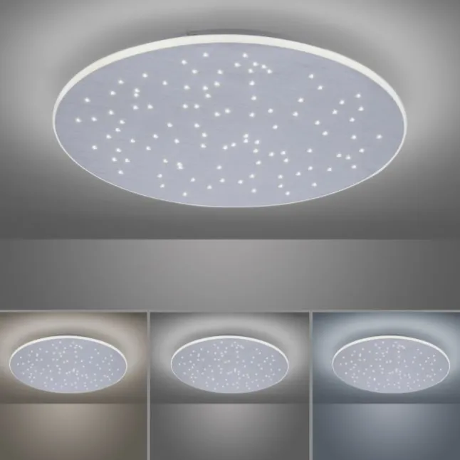 Paul Neuhaus, Q-NIGHTSKY, LED-Deckenleuchte, Ø 48,5 cm, Sternenhimmel, Smart Home