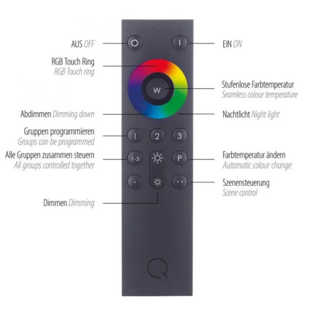Paul Neuhaus, Q-NIGHTSKY, LED-Deckenleuchte, Ø 48,5 cm, Sternenhimmel, Smart Home