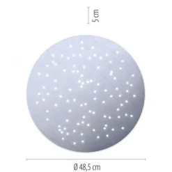 Paul Neuhaus, Q-NIGHTSKY, LED-Deckenleuchte, Ø 48,5 cm, Sternenhimmel, Smart Home