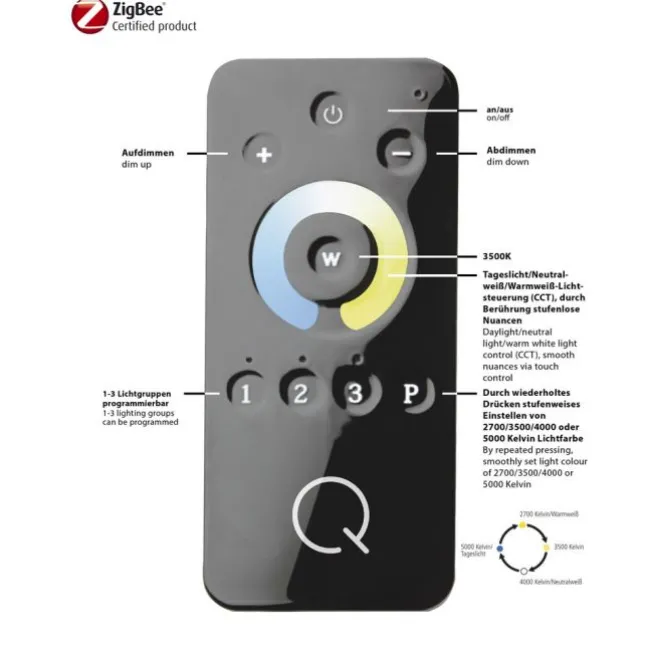 Paul Neuhaus, Q-ORBIT, LED-Deckenleuchte, 31x31cm, Smart Home, dimmbar (Auslauf)