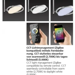 Paul Neuhaus, Q-ORBIT, LED-Deckenleuchte, 31x31cm, Smart Home, dimmbar (Auslauf)