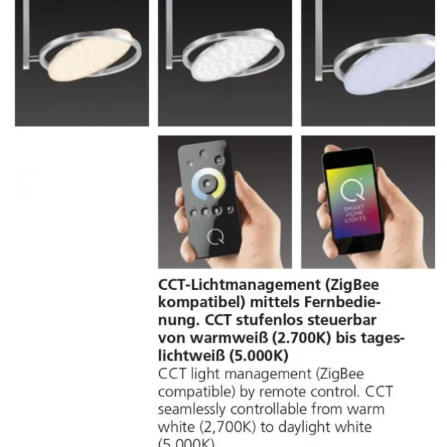 Paul Neuhaus, Q-ORBIT, LED-Deckenleuchte, 31x31cm, Smart Home, dimmbar (Auslauf)