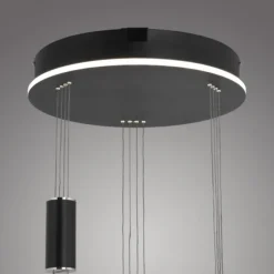 Paul Neuhaus Q Pendelleuchte Smart Home schwarz rund 3 flammig