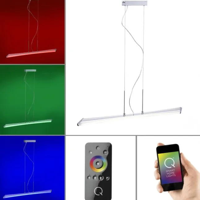 Paul Neuhaus, Q-RILLER, Pendelleuchte, RGB, Fernbedienung, Smart Home