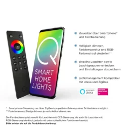 Paul Neuhaus, Q-SPIDER, LED-Deckenleuchte, Starter-Set, dimmbar, Smart Home