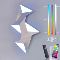 Paul Neuhaus, Q-TETRA, LED-Wandleuchte, dimmbar, Smart Home, MASTER