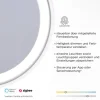 Paul Neuhaus, Q-VITO, LED-Deckenleuchte, Ø 59cm, stahlfarben, Smart Home