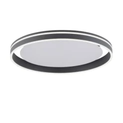 Paul Neuhaus, Q-VITO, LED-Deckenleuchte, anthrazit, Ø 59cm, rund, Smart Home