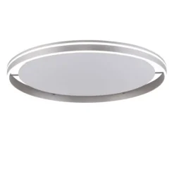 Paul Neuhaus, Q-VITO, LED-Deckenlampe, Ø 79cm, stahlfarben, rund, Smart Home
