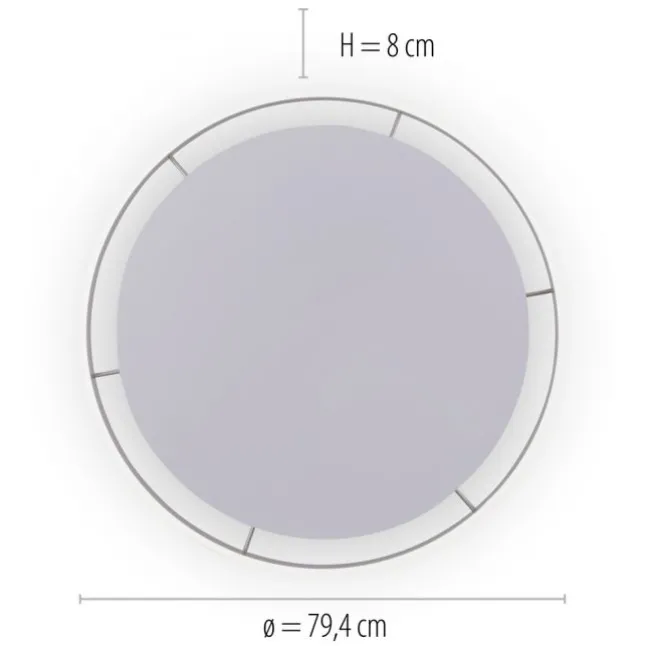 Paul Neuhaus,Q-VITO, LED-Deckenleuchte, anthrazit, Ø 79cm, rund, Smart Home