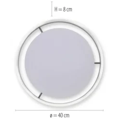 Paul Neuhaus, Q-VITO, LED-Deckenleuchte, anthrazit, Ø 40cm, rund, Smart Home