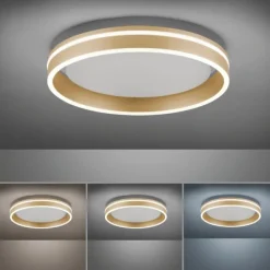 Paul Neuhaus, Q-VITO, LED-Deckenleuchte, Ø 40 cm, messing-matt