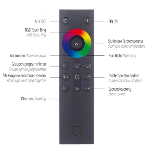 Paul Neuhaus, Q-VITO, LED Deckenleuchte, Ø59cm, Smart Home