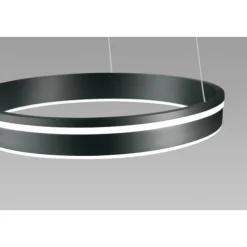 Paul Neuhaus, Q-VITO, LED-Pendellampe, anthrazit, Ø 40cm, Leuchtring